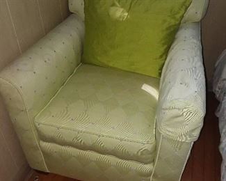 Green Diamond Upholstered Accent Arm Chair