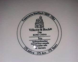 Mid Century Modern Villeroy & Boch "Trio" Dishware