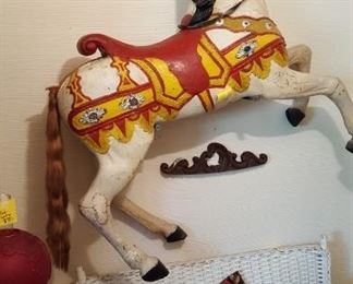 Wooden French carousel horse