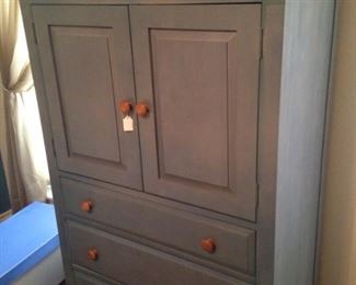 Ethan Allen painted wardrobe/entertainment armoire