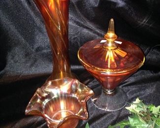 Carnival glass items