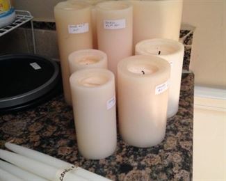 Many candle selections