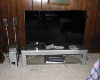Large Screen TV and surround sound