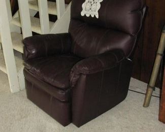 Leather recliner