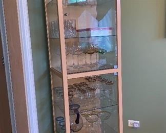 Dania Display Case with glass shelves 