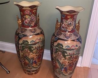 Pair of Oriental Urns