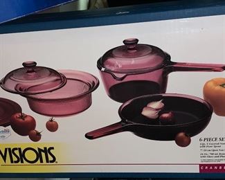 New, still in the box-Visions, pots, and pans
