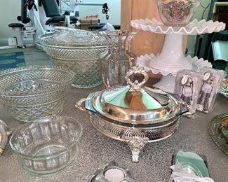 Lots of serving and decorator dishes 