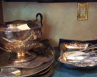 Lots of good quality silverplate