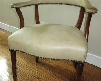 1950's Leather Armchair from Eva Gabor
