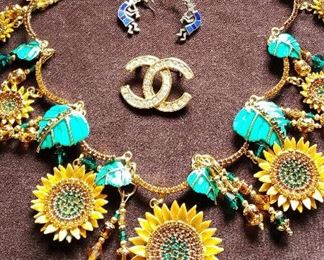Chanel Pin and Enamel Necklace by Lunch at the Ritz