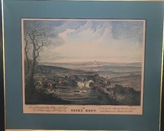 Vintage English Hunt Prints large/3