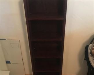 several bookshelves