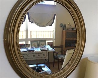antique oval mirror