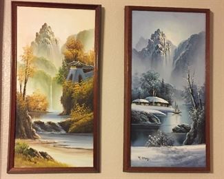 Oil on Canvas Original Four Seasons Painting