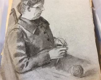 Hand Sketched Print Pencil