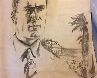 Hand Sketched Print Pencil