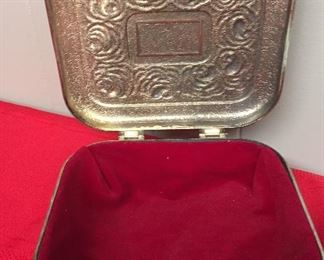 Silver Plated Large Trinket Box Velvet Lined