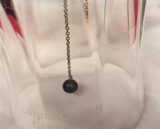 Corpus Christi Greyhound Crystal Dinner Bell Commemorative