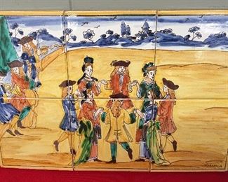 Hand Painted Tile Wall Plaque