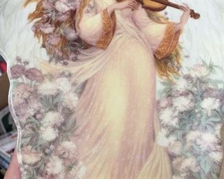 Porcelain Hand Painted Angel Plates