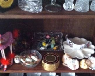 Assorted Crystal & China