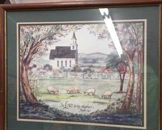 Framed Print The Lord is my Shepherd