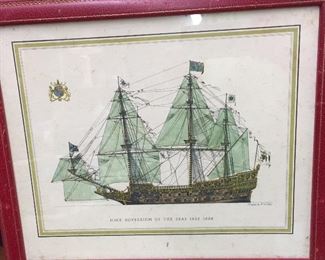 H.M.S. Sovereign of the Seas 1635-1696 Framed Print