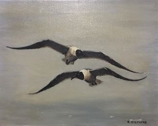 Oil on Canvas Seagulls