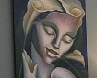 Painting Print Flora Alcatraz Octavio Ocampo Calla Lilly 