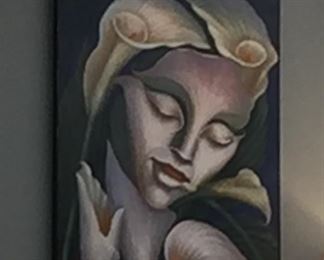 Painting Print Flora Alcatraz Octavio Ocampo Calla Lilly 