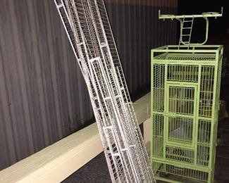 Metal Shelving, Wrought Iron Bird Cage Square