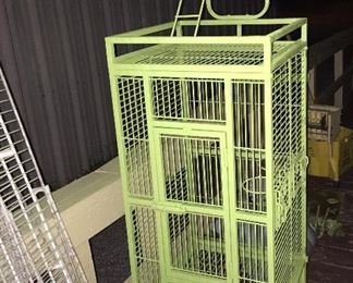 Metal Shelving, Wrought Iron Bird Cage Square