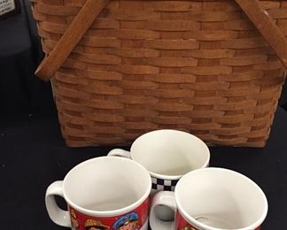 Campbells Soup Mugs Oversized, Longberger