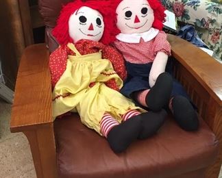 Mission Recliner with Raggedy Ann & Andy