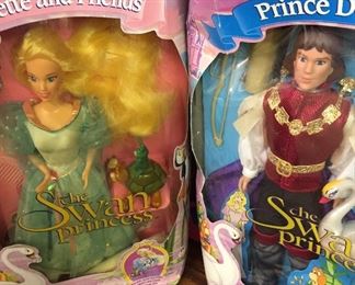 Prince Swan & Princess Swan Barbies