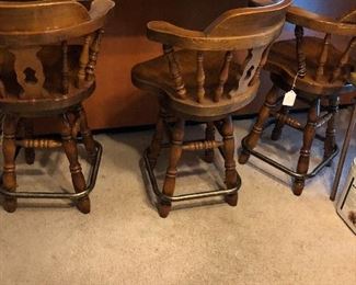 Three bar stools