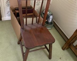 #4	odd wood chair	 $30.00 
