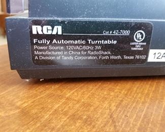 #16	RCA Lab 1200 Fully Automatic Turntable 	 $40.00 
