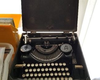 #27	Antique Typewriter w/ Glasskeys 	 $40.00 
