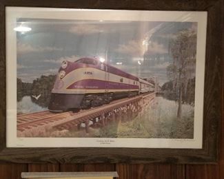 #50	Crossing the St. Johns by Mark Johnson signed print 739/1500	 $50.00 
