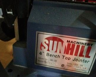 #56	Sunhill 4" bench top jointer	 $80.00 

