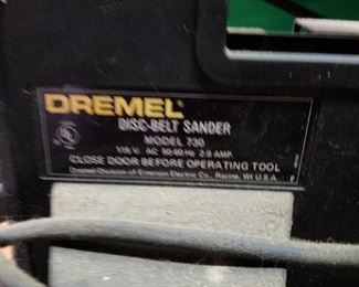 #58	Dremel disc belt sander	 $40.00 
