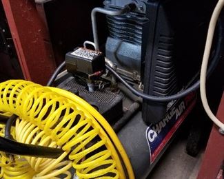 #64	charge air pro compressor 5 horse 20 gallon	 $250.00 
