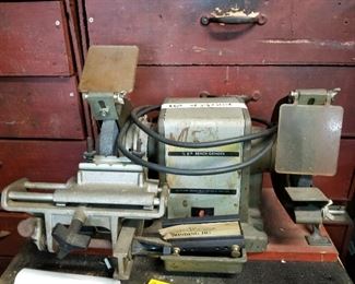 #65	sears half horse bench grinder with grinding jig w/stand	 $60.00 
