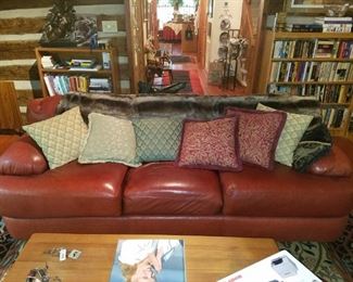 Leather couch