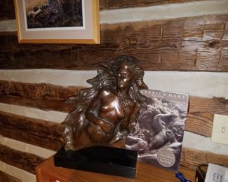 Fredrick hart bronze bust "The Awakening of Eve"
