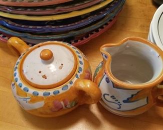 Sugar and creamer vietri
