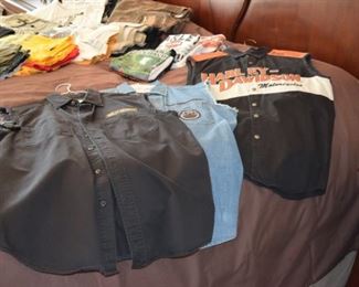 Harley Davidson Shirts, T Shirts, Tank Tops. Medium and Large