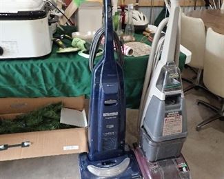 Artificial Christmas Tree. Vacuum. Shampooer.